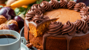 Bolo de Cenoura com Cobertura de Chocolate