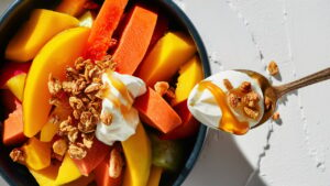 Salada de Frutas Exóticas com Manga e Papaya